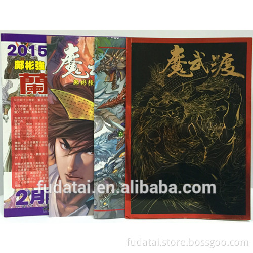 FDT custom hot sale best price comic book saddle stitching book